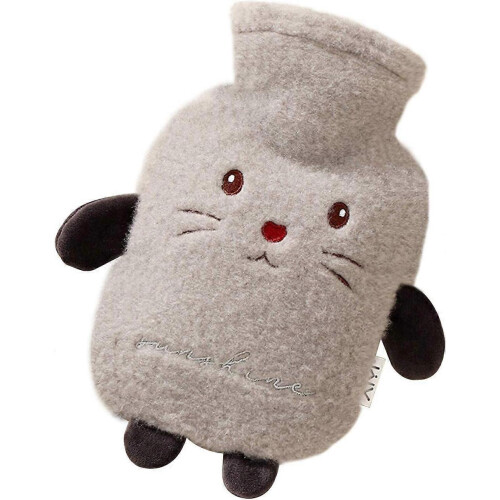 Thermos Cozy Fluffy Soft Plush Cute Pattern, Great Gift for Friends, 1000ml