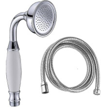 (silver) Bathroom Classic Style Traditional Brass Telephone Hand Shower Head and 1.5M Shower Hose - JT01