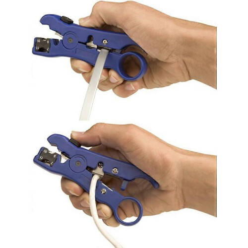 Universal Cable Strippers for Flat or Round TV/UTP Cat5 Cat6 Coax Coax Stripping Tool 2
