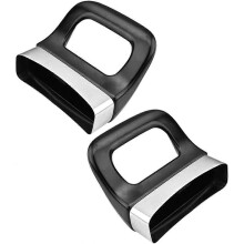 2 Anti-Scald Polished Stainless Steel Handles with Double Holes, Detachable, Universal Accessories for Pots and Pressure Cookers, Heat-Resistant Side