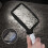 Rectangular reading magnifier with 5 LED lights, 2 intensity modes and 3x magnification for the elderly or those with poor eyesight, ideal for reading 3