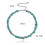 Women Boho Turquoise Choker Necklace Irregular Turquoise Short chains_M 3
