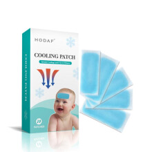(4 patches per box) Cooling Gel Patches for Fever Relief, Summer Heat Stroke Prevention, Reusable Ice Packs for Adults Kids & Phone Cooling, 10 Pack