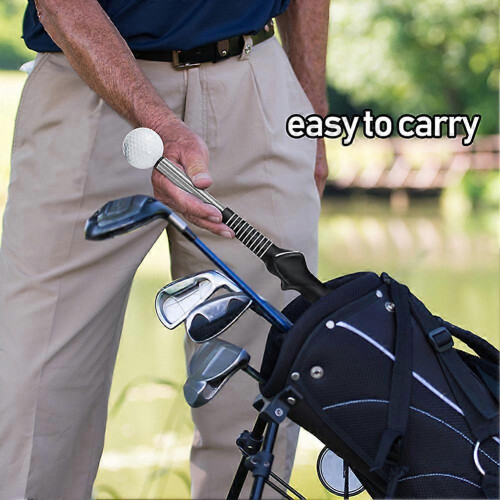 Retractable Golfs Swing Practice Assistant Stick Professional Golfs Swing Grip Trainers for Chipping Putting Training_M 2