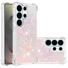 () Phone Case For Samsung Galaxy S26 Ultra Liquid Clear Flowing Glitter Sparkle Cute TPU Protective Quicksand Shockproof