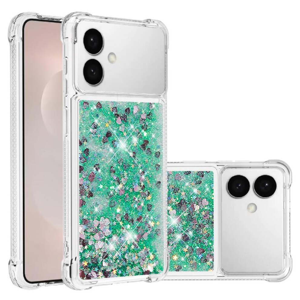 Photos - Case  Phone  For Samsung Galaxy S26 Edge TPU Protective Shockproof Liquid Clear Flowing Quicksand Glitter Sparkle Cute