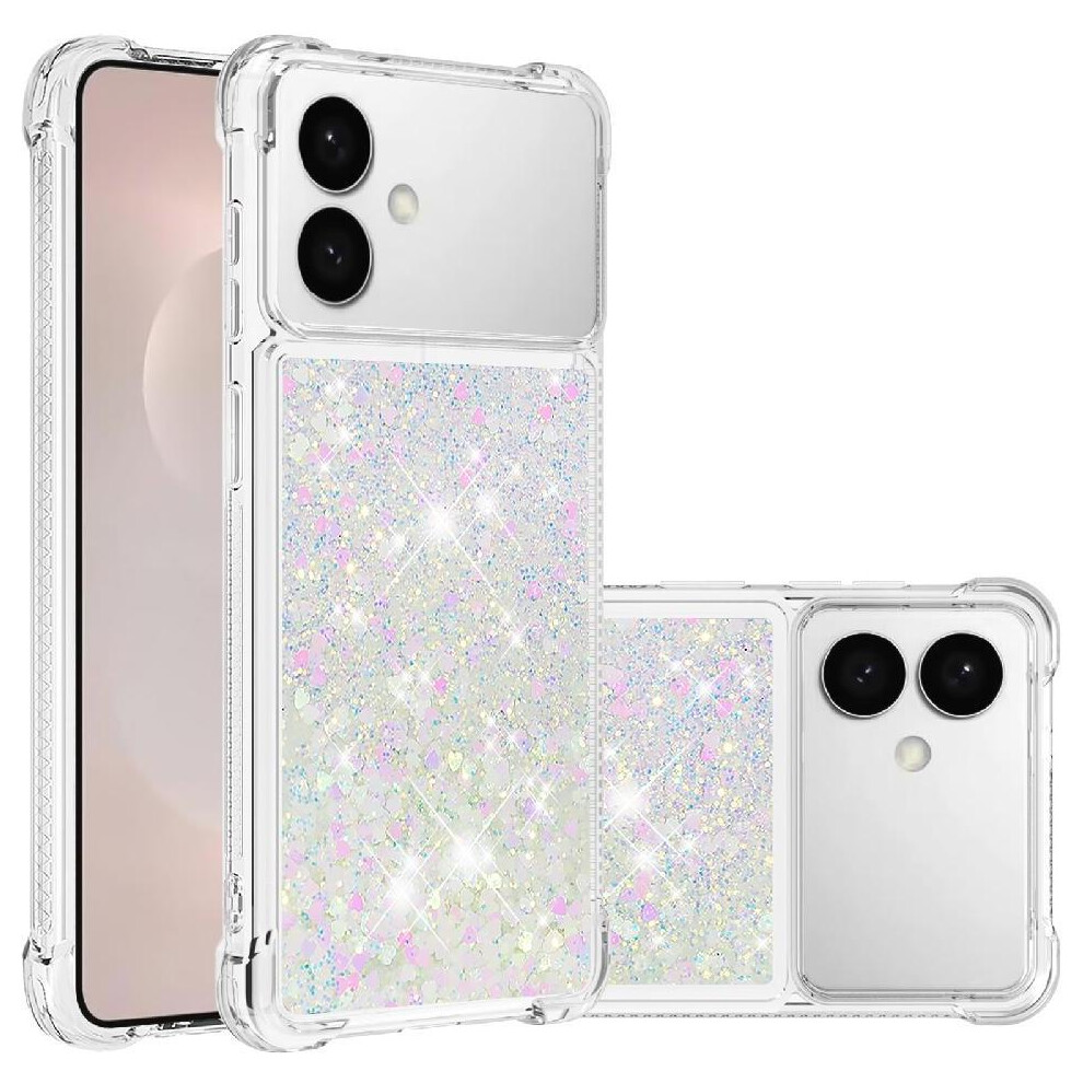 Photos - Case  Phone  For Samsung Galaxy S26 Edge TPU Protective Shockproof Liquid Clear Flowing Quicksand Glitter Sparkle Cute