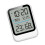Digitale Hygrometer-Thermometer-Uhr mit Alarmfunktion und-Weiß 1