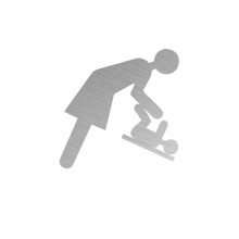 Baby-Wickelstation-Schild, Toilettenschild für Unternehmen,- XC