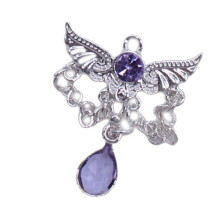Wing Charm Featuring Crystals Accent Sturdy Alloy-A