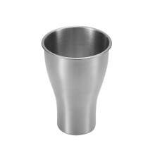 Rustproof 304 Nonrust Steel Wide Mouths Mugs Ideal For-Silver