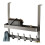 Drilless Installation Door Hooks Heavy Duty Rusts-Gray 6 hooks 1