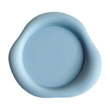 Dessous de verre texturé en silicone pour boissons,-Bleu