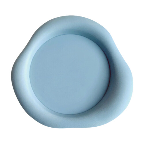 Dessous de verre texturé en silicone pour boissons,-Bleu