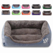 (XL, Wine red) Dog Beds Pet Extra Large Cushion House Soft Warm Kennel Blanket Nest Washable-b