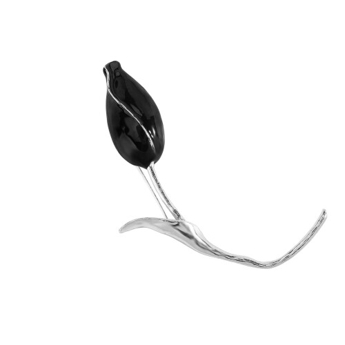 Broche en forme de fleur avec Clip sécurisé, épingle à-noir