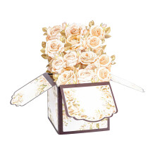Carte de voeux de bouquet floral 3D pour les anniversaires,-1