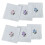 Mouchoirs à breloques pour dames, broderie Portable-6 1