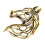 Broche cheval ajourée moderne, bijoux-couleur dorée ancienne 1