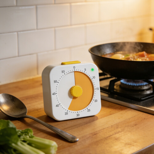 Electronic Countdowns Timer For Kitchen And Study Use-Yellow 1
