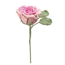 Finished Handmade Flowers Crochet Flowers-Gradient rose pink