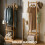 Narrow Bamboo Clothes Rail with 2 Shelves 7