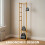 Narrow Bamboo Clothes Rail with 2 Shelves 9