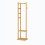 Narrow Bamboo Clothes Rail with 2 Shelves 10