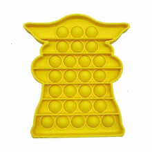 (yellow) Baby Yoda Fidget Popit Bubble Toy Sensory Hand Toys.