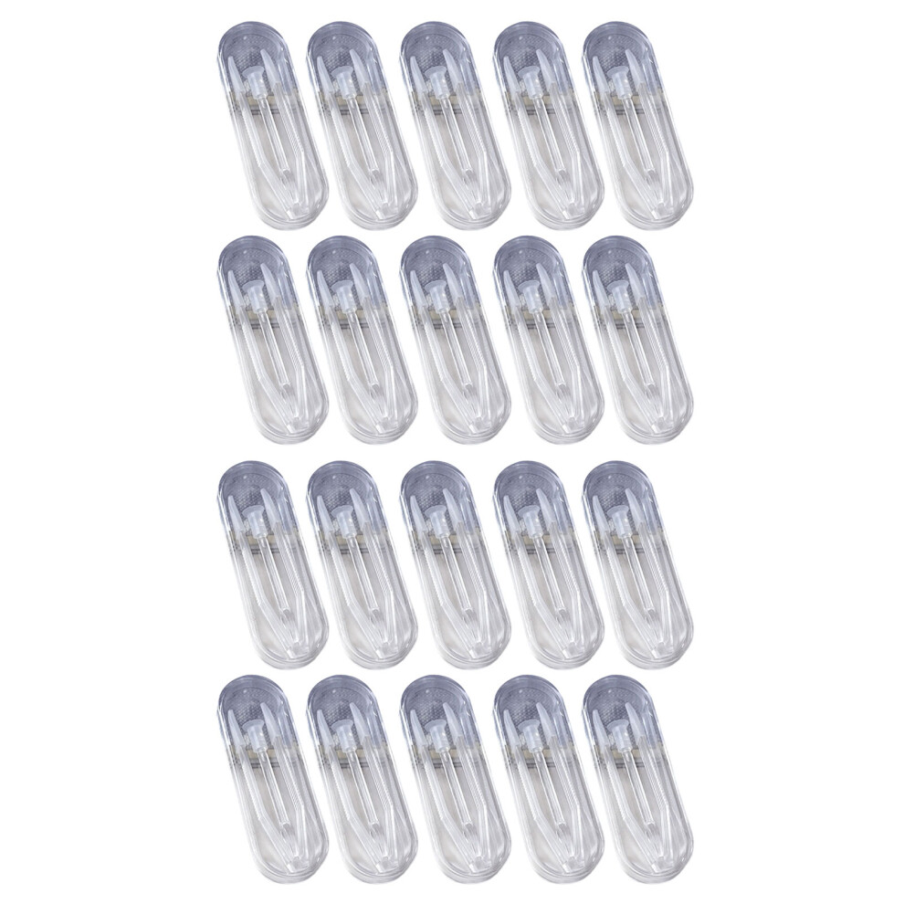 20Pcs Contact Lenses Applicator With Tweezers-Transparent