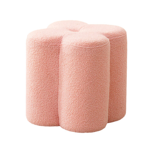 Ottoman-Fußhocker für Couch, Blumenmuster,-Rosa
