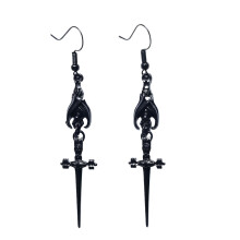 Punk Styles Fledermaus und Schwerter Tropfenohrringe Gothic