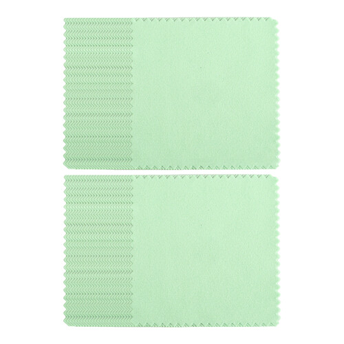 50Pieces Professional Silver Polishing Rag Silver-Fruit green