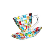 Artistic Colorful Beverage Vessel With-Colorful coffee cup