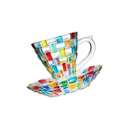 Striking Multicolored Cup Handicraftsman-Colorful coffee cup