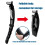 USB Rechargeable Body Hair Cutter With Foldable Long Handle Up 6