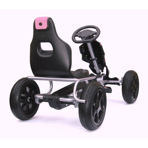 Thunder Eva Rubber Wheel Go Kart Pink 1