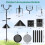 Durable Metal Bird House Stand With Length Modification-92in 4