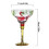 Cocktail Glass with Artistic Hand Painted Pattern-little 4