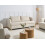 Beliani Sofa 3 Seater RATTVIK Boucle Off-White 2