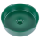 Beliani Countertop Basin GUDAR  370 mm Ceramic Dark Green 7