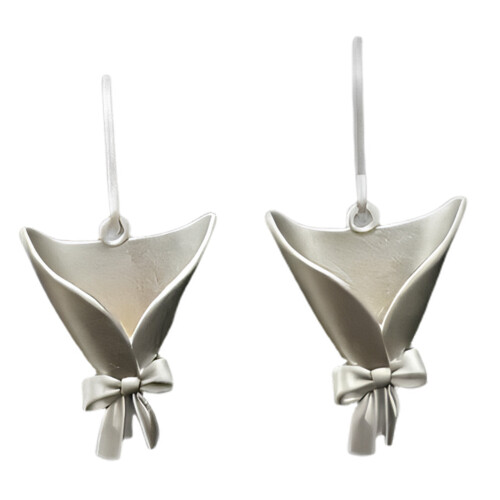Boucles d'oreilles à fleurs uniques, pendentif d'oreille en