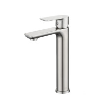 Robinet d'évier Robinet de salle de bain en acier-Brossé