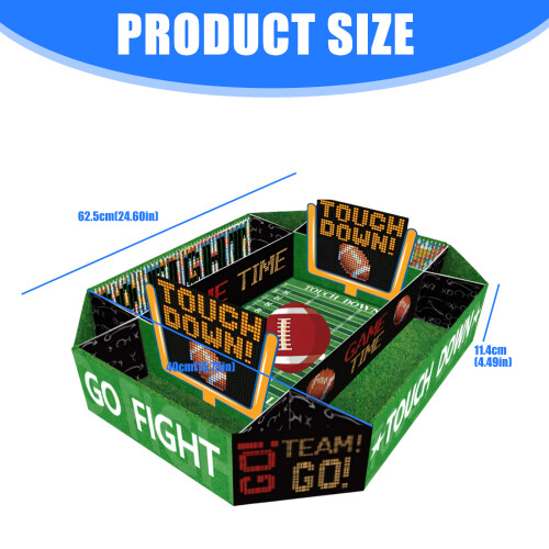 Themed Soccer Party Modifiable Dish Container Ideal For Serving 2