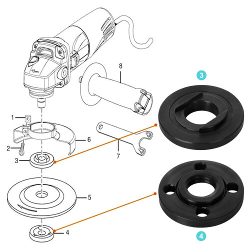 Premium Metal Cutting Wheel Locking Plate Long Wearing Oxidation 1