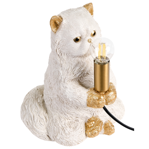 Beliani Table Lamp Cat YOKO White 1
