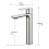 Accessoire de salle de bains de robinet d'eau d'évier de-noir 4