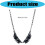 Collier aile d'ange noir moderne, accessoire de bijoux tendance 3