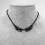 Collier aile d'ange noir moderne, accessoire de bijoux tendance 5