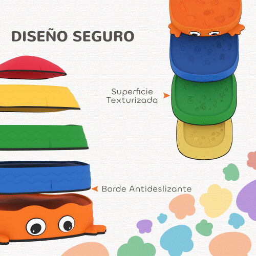 Bloques de Equilibrio Multicolor 33.5 x 33.5 x 28 cm 2